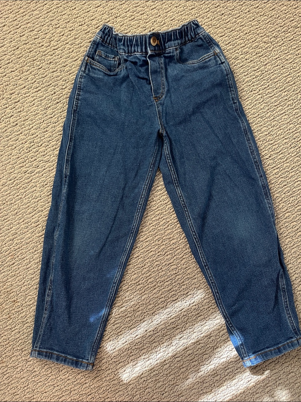 Hanna Andersson  Blue Elastic Waist Denim Pants